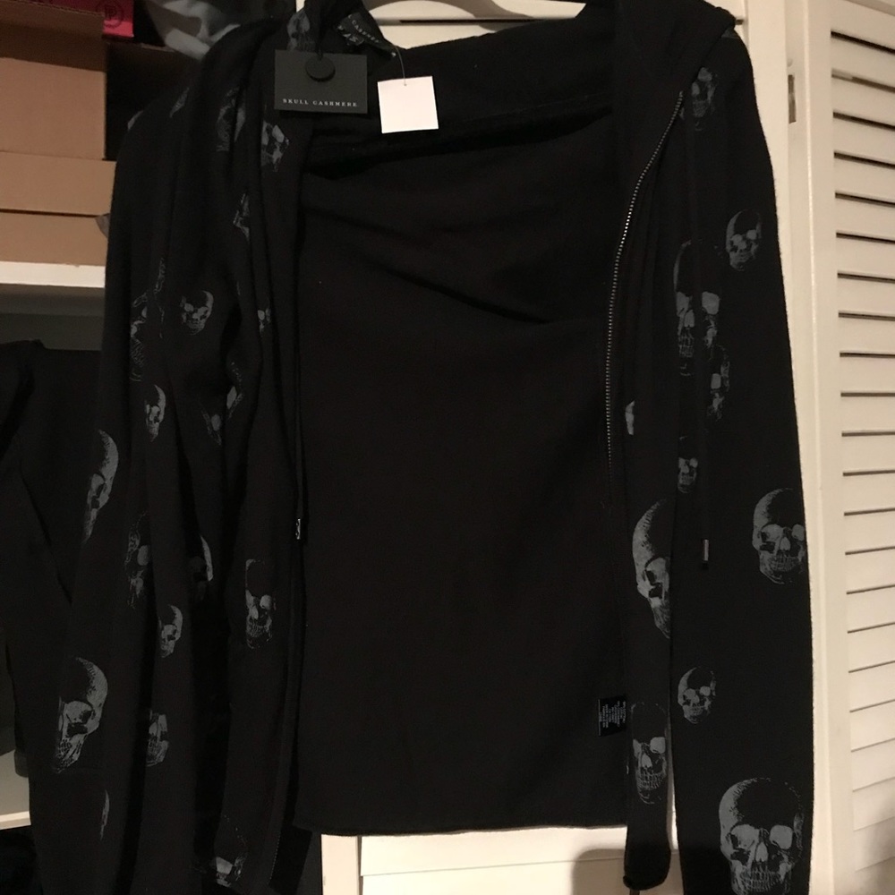 Skull cashmere hoodie